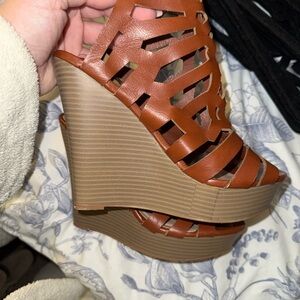 Brown Wedge heels
